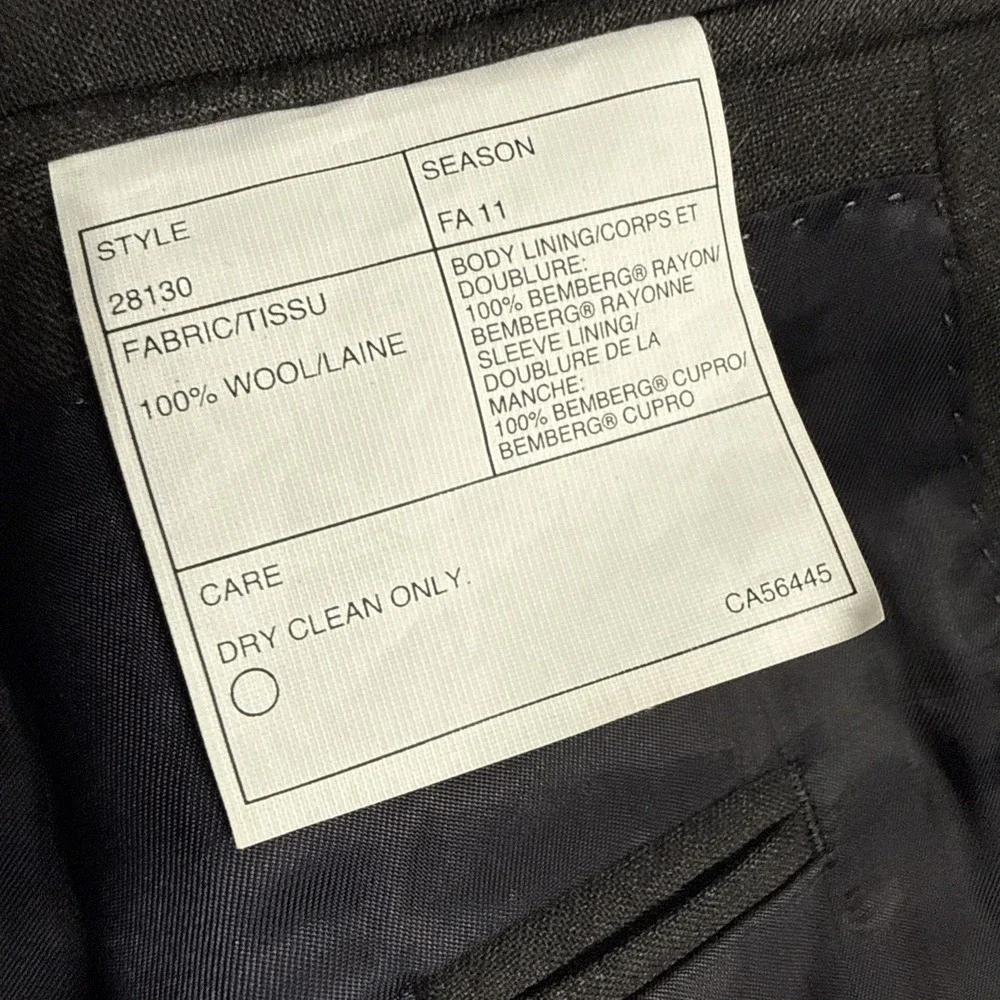 J Crew Ludlow Sport Coat Men's 42R Loro Piana Wool Blazer Charcoal Gray Jacket